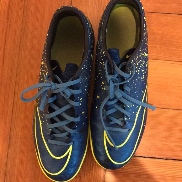Blue Nike Mercurial Indoor Soccer Shoes Cheap Online